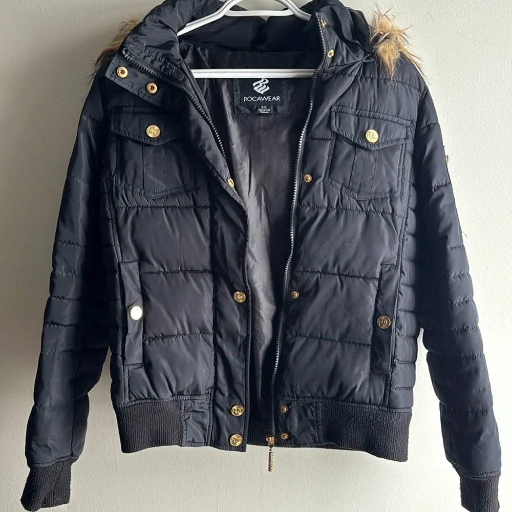 Women’s Rocawear Fur Lined Winter Jacket - Picture 1 of 5